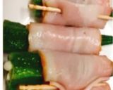 お弁当に〜簡単おくらベーコン巻き作り方2写真