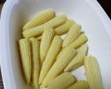 生ヤングコーンのホイル焼き作り方1写真