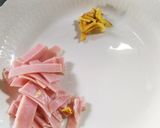 白菜とハムの甘酢あん作り方2写真