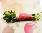 豆苗豚肉巻き☆ホットナッツの旨辛ソースで作り方3写真