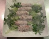 豆苗豚肉巻き☆ホットナッツの旨辛ソースで作り方5写真