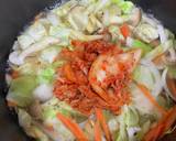 野菜たっぷりミルクキムチスープ作り方3写真