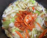 野菜たっぷりミルクキムチスープ作り方3写真