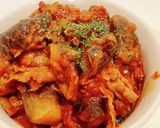 にんにくMAX!!ナスと豚のトマト煮込み作り方11写真