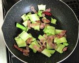 ブロッコリーの茎とベーコンのパスタ　作り方4写真