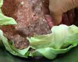 キャベツとひき肉のミルフィーユ作り方5写真