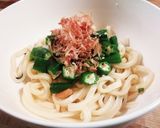 お吸い物の素で作る・レンチン汁なしうどん作り方4写真