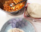 キムチチーズ餅餃子♡作り方3写真