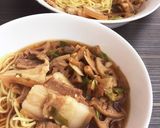 自家製醤油ラーメン・ネギレンコン作り方6写真