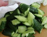 蒸し鶏とたたききゅうりの塩レモン作り方4写真