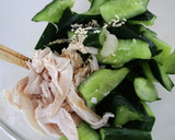 蒸し鶏とたたききゅうりの塩レモン作り方5写真
