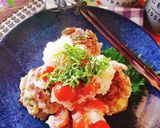 なすとおくらのハンバーグトマトおろしのせ作り方7写真