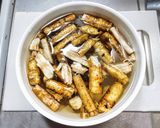 ぶっ叩き新ごぼうのピリ辛甘酢漬け作り方2写真
