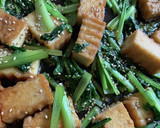 簡単に☆厚揚げと小松菜の炒め物！作り方4写真