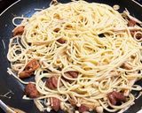 焼き鳥缶で簡単に美味しい和風パスタ作り方3写真