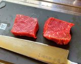 シャリアピンステーキ・燻製牡蠣ソース添え作り方3写真