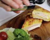 休日の朝食に♪韓国で流行ワンパントースト作り方7写真