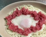マグロタタキアボカド山かけ温玉素麺or丼作り方7写真