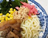 簡単、乾麺うどん、ワンプレート作り方3写真
