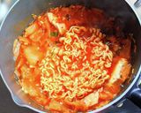 チャムチチゲチーズ辛ラーメン作り方3写真