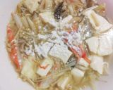 レンチンで簡単　きのこと豆腐のスープ作り方6写真