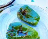 ピーマン丸ごとホイル焼き(魚焼きグリル)作り方3写真