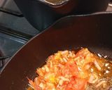 帆立とベーコンのトマトパスタ作り方6写真