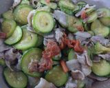 ＊ズッキーニと豚肉の梅味噌炒め＊作り方4写真