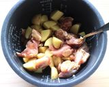 m炊飯器DE☆鶏とじゃがいもの甘辛煮作り方2写真