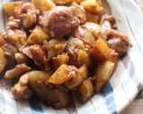 m炊飯器DE☆鶏とじゃがいもの甘辛煮作り方3写真