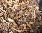 きのこミートクリームパスタ作り方6写真