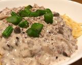 きのこミートクリームパスタ作り方9写真