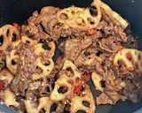 腎臓内科医考案レンコンと牛肉の減塩炒め作り方5写真