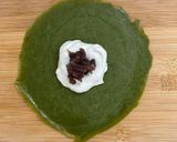 チーズクリームの抹茶クレープ作り方5写真
