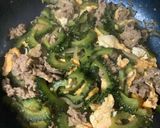 旨辛！牛肉とゴーヤの香味豆板醤炒め♬作り方10写真