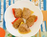 カラーピーマンの肉詰め作り方8写真