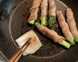 アスパラの肉巻き☆ジンジャーオイスター味作り方6写真