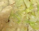 中華風、鶏むね肉とキャベツのクリーム煮作り方5写真