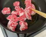 糸コンの豚キムチ炒め作り方2写真