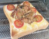 鯖みそ缶トマトチーズトースト作り方11写真