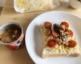 鯖みそ缶トマトチーズトースト作り方7写真