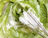 抹茶と小豆甘納豆のシフォンケーキ作り方14写真