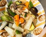 そうめチャンプル味豚こま大根青椒肉絲作り方16写真