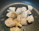 こんにゃくとちくわ、むね肉の甘辛炒め煮作り方3写真