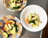 根菜塩ぶっかけソーメン汁炒め温野菜サラダ作り方6写真