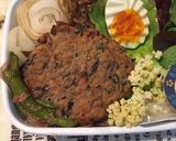 皐月27　ひじきハンバーグ弁当作り方7写真