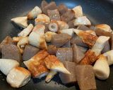 こんにゃくとちくわ、むね肉の甘辛炒め煮作り方5写真