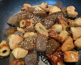 こんにゃくとちくわ、むね肉の甘辛炒め煮作り方7写真