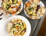 根菜塩ぶっかけソーメン汁炒め温野菜サラダ作り方16写真