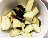 レンジ豚こまコク辛炒め味麻婆豆腐茄子作り方5写真